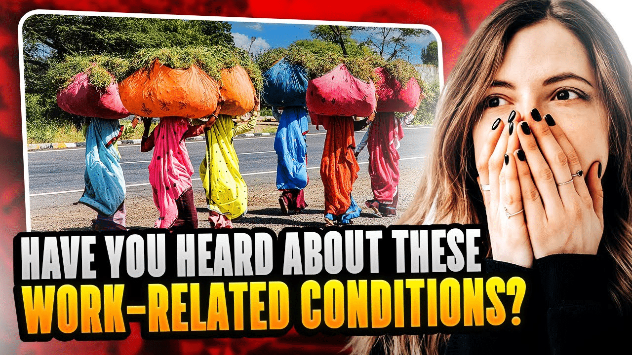 Construction safety trainer demonstrating proper lifting form to workers in hard hats and high-vis vests